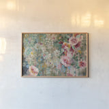 Flower Shower Crop by Danhui Nai. shown as a paper print in a natural frame. Available as a archival giclee rolled canvas, fine art paper, or poster print. SKU 28651i.