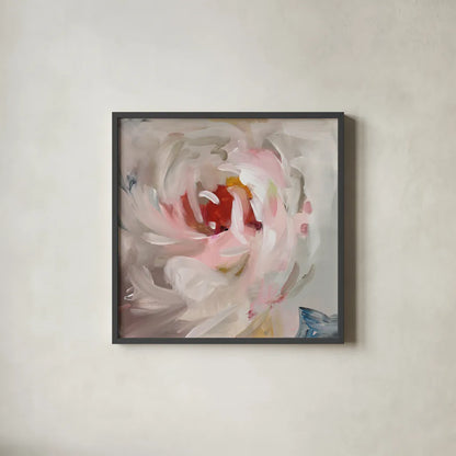 Flower Soul by Danhui Nai. Shown in a sleek black glass frame for a contemporary gallery look. Available as an archival giclee rolled canvas, fine art paper, or poster print. SKU 75715a.