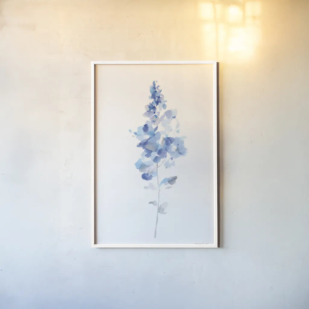 Flower Study I by Danhui Nai. shown as a paper print in a white frame. Available as a archival giclee rolled canvas, fine art paper, or poster print. SKU 68348h.