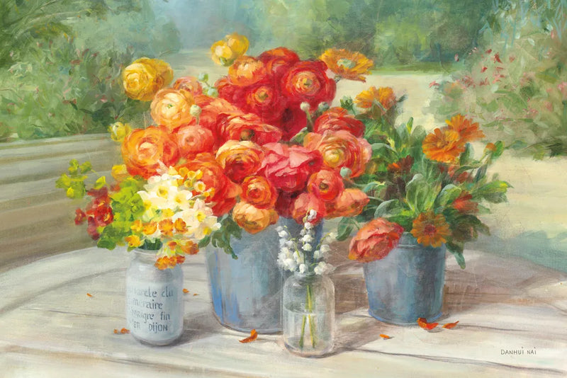 Flowers from the Garden by Danhui Nai. SKU 93164i. Archival Giclee Fine art print for wall decor.