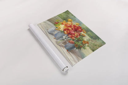 Flowers from the Garden by Danhui Nai. shown as a rolled paper print. Available as archival giclee rolled canvas, fine art paper, or poster print. SKU 93164i.