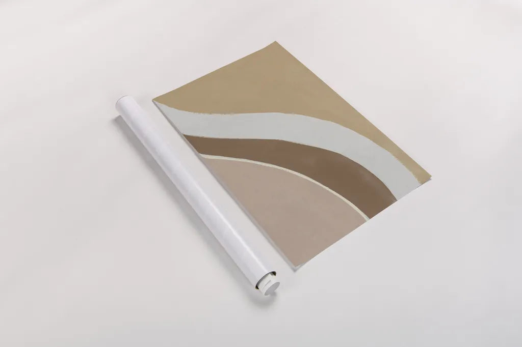 Flowing II Neutral Crop by Danhui Nai. shown as a rolled paper print. Available as archival giclee rolled canvas, fine art paper, or poster print. SKU 75820i.