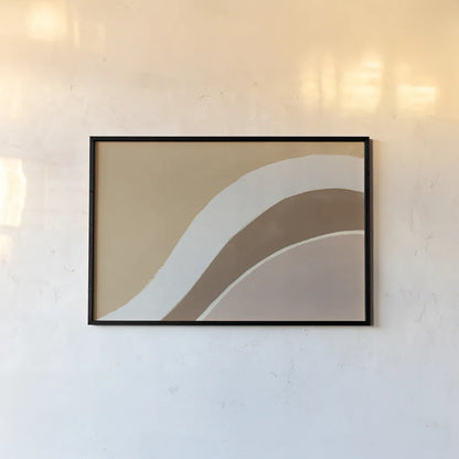 Flowing II Neutral Crop by Danhui Nai. shown as a paper print in a black flame. Available as a archival giclee rolled canvas, fine art paper, or poster print. SKU 75820i.