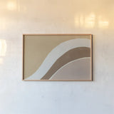 Flowing II Neutral Crop by Danhui Nai. shown as a paper print in a natural frame. Available as a archival giclee rolled canvas, fine art paper, or poster print. SKU 75820i.