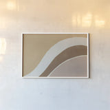 Flowing II Neutral Crop by Danhui Nai. shown as a paper print in a white frame. Available as a archival giclee rolled canvas, fine art paper, or poster print. SKU 75820i.