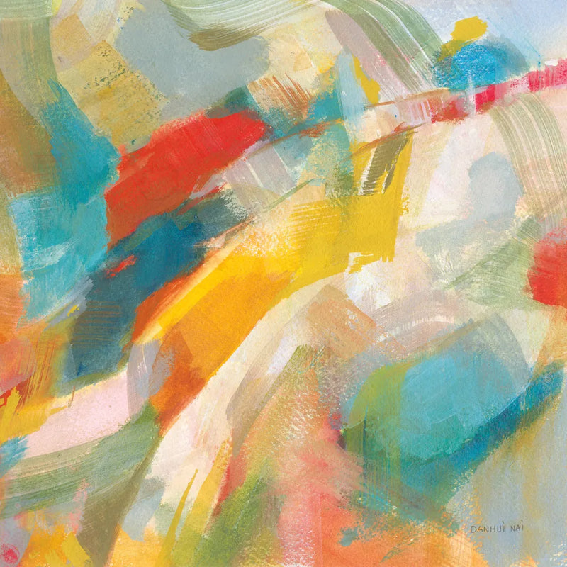 Folds of Color Bright Crop by Danhui Nai. SKU 75089a. Archival Giclee Fine art print for wall decor.