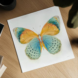 Fragile Wings Butterfly I by Danhui Nai. Shown as a detailed flat fine art print, highlighting archival giclee quality. Available as an archival giclee rolled canvas, fine art paper, or poster print. SKU 67491a.