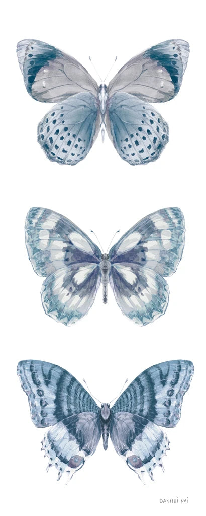 Fragile Wings Butterfly Panel White by Danhui Nai