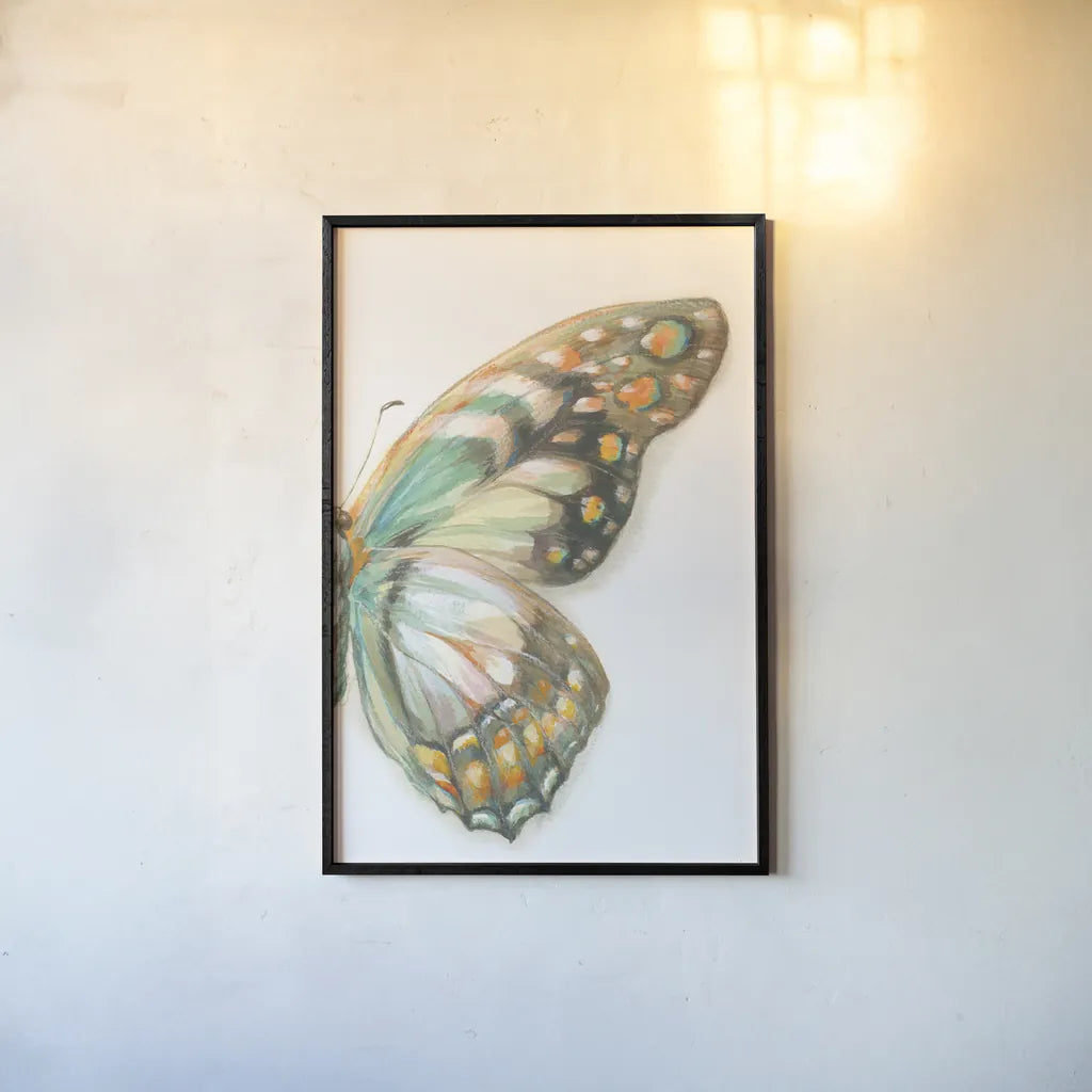 Fragile Wings II by Danhui Nai. shown as a paper print in a black flame. Available as a archival giclee rolled canvas, fine art paper, or poster print. SKU 65686h.