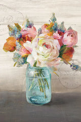 French Cottage Bouquet II Crop by Danhui Nai. SKU 17851h. Archival Giclee Fine art print for wall decor.
