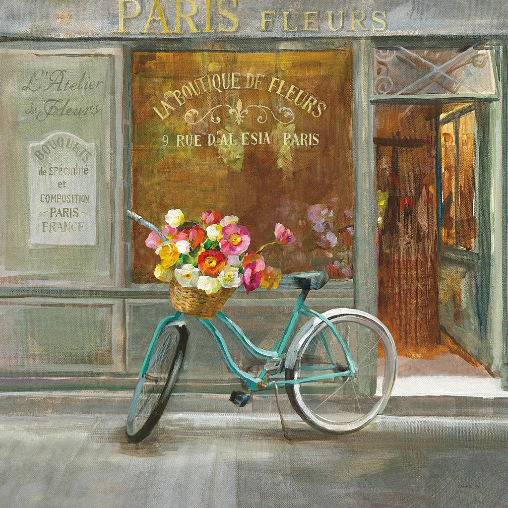 French Flowershop v2 by Danhui Nai. SKU 26355a. Archival Giclee Fine art print for wall decor.