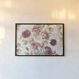 French Roses I by Danhui Nai. shown as a paper print in a black flame. Available as a archival giclee rolled canvas, fine art paper, or poster print. SKU 46484i.