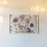 French Roses I by Danhui Nai. shown as a paper print in a white frame. Available as a archival giclee rolled canvas, fine art paper, or poster print. SKU 46484i.