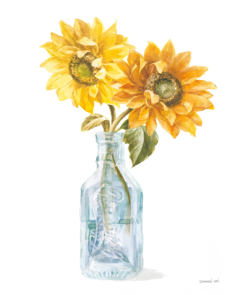 Fresh Cut Sunflowers I by Danhui Nai