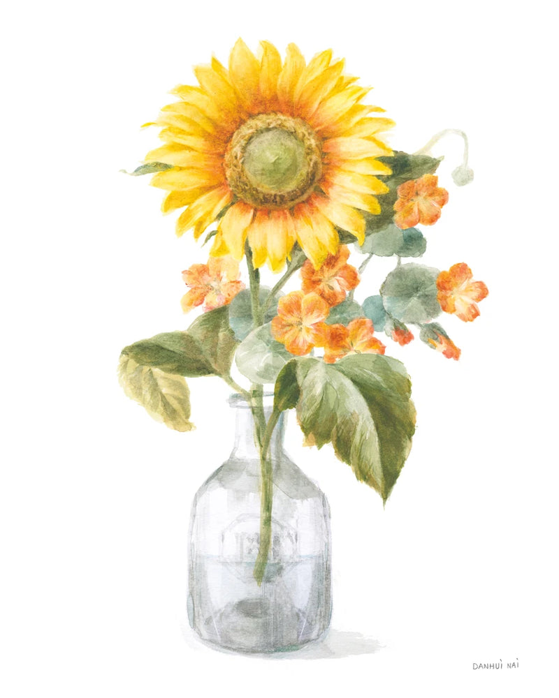 Fresh Cut Sunflowers II by Danhui Nai