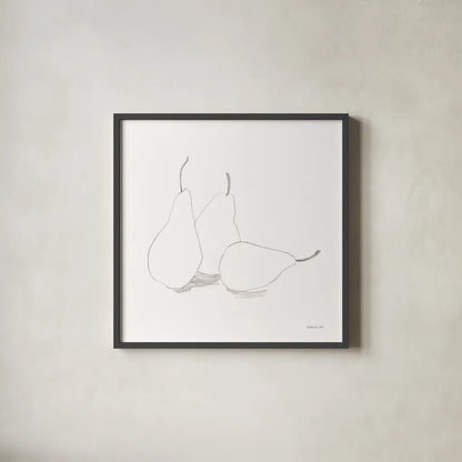 Fruitful I by Danhui Nai. Shown in a sleek black glass frame for a contemporary gallery look. Available as an archival giclee rolled canvas, fine art paper, or poster print. SKU 85212a.