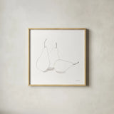 Fruitful I by Danhui Nai. Shown in a natural wood glass frame for a timeless modern aesthetic. Available as an archival giclee rolled canvas, fine art paper, or poster print. SKU 85212a.