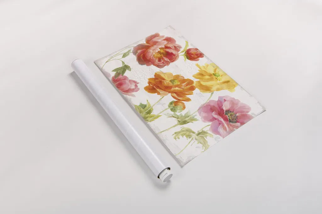 Full Bloom I by Danhui Nai. shown as a rolled paper print. Available as archival giclee rolled canvas, fine art paper, or poster print. SKU 61367i.