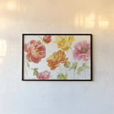 Full Bloom I by Danhui Nai. shown as a paper print in a black flame. Available as a archival giclee rolled canvas, fine art paper, or poster print. SKU 61367i.