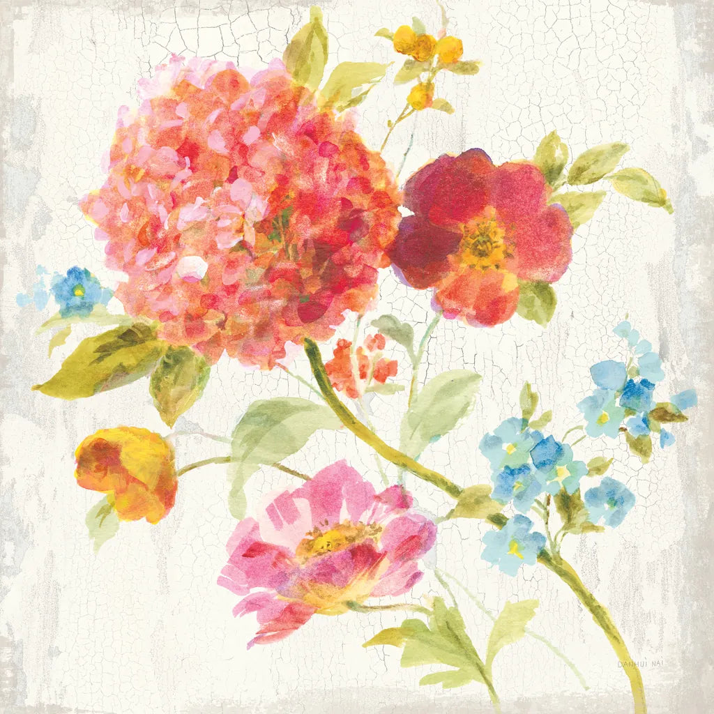 Full Bloom IV by Danhui Nai. SKU 61370a. Archival Giclee Fine art print for wall decor.