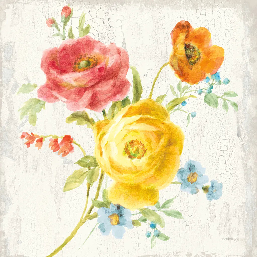 Full Bloom V by Danhui Nai. SKU 61371a. Archival Giclee Fine art print for wall decor.