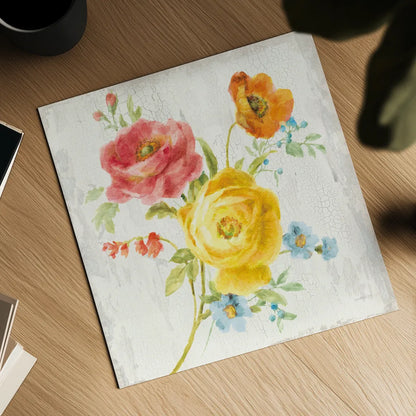 Full Bloom V by Danhui Nai. Shown as a detailed flat fine art print, highlighting archival giclee quality. Available as an archival giclee rolled canvas, fine art paper, or poster print. SKU 61371a.