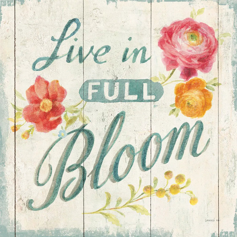 Full Bloom X Floral by Danhui Nai. SKU 61816a. Archival Giclee Fine art print for wall decor.