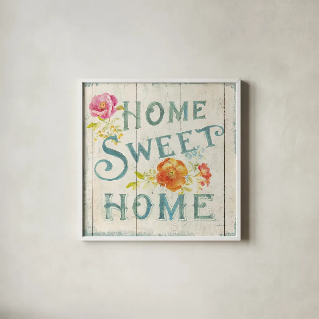 Full Bloom XI Floral by Danhui Nai. Shown in a crisp white glass frame for a clean and minimalist style. Available as an archival giclee rolled canvas, fine art paper, or poster print. SKU 61817a.