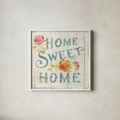 Full Bloom XI Floral by Danhui Nai. Shown in a crisp white glass frame for a clean and minimalist style. Available as an archival giclee rolled canvas, fine art paper, or poster print. SKU 61817a.