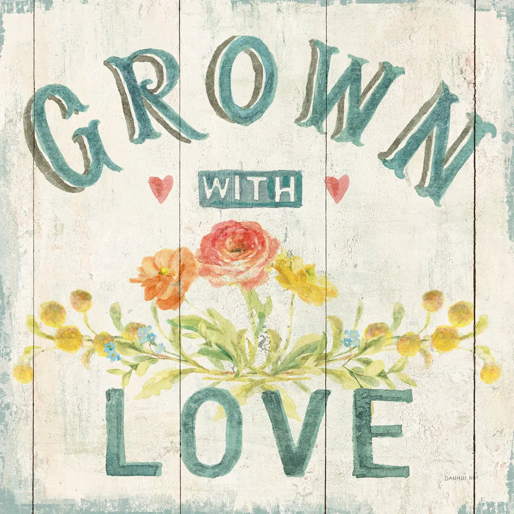 Full Bloom XIII Floral by Danhui Nai. SKU 61819a. Archival Giclee Fine art print for wall decor.