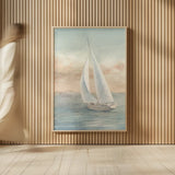 Full Sail I Crop by Danhui Nai. shown as over sized large wall art. Available as an archival giclee rolled canvas, fine art paper, or poster print. SKU 70936h.