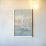 Full Sail I Crop by Danhui Nai. shown as a paper print in a white frame. Available as a archival giclee rolled canvas, fine art paper, or poster print. SKU 70936h.