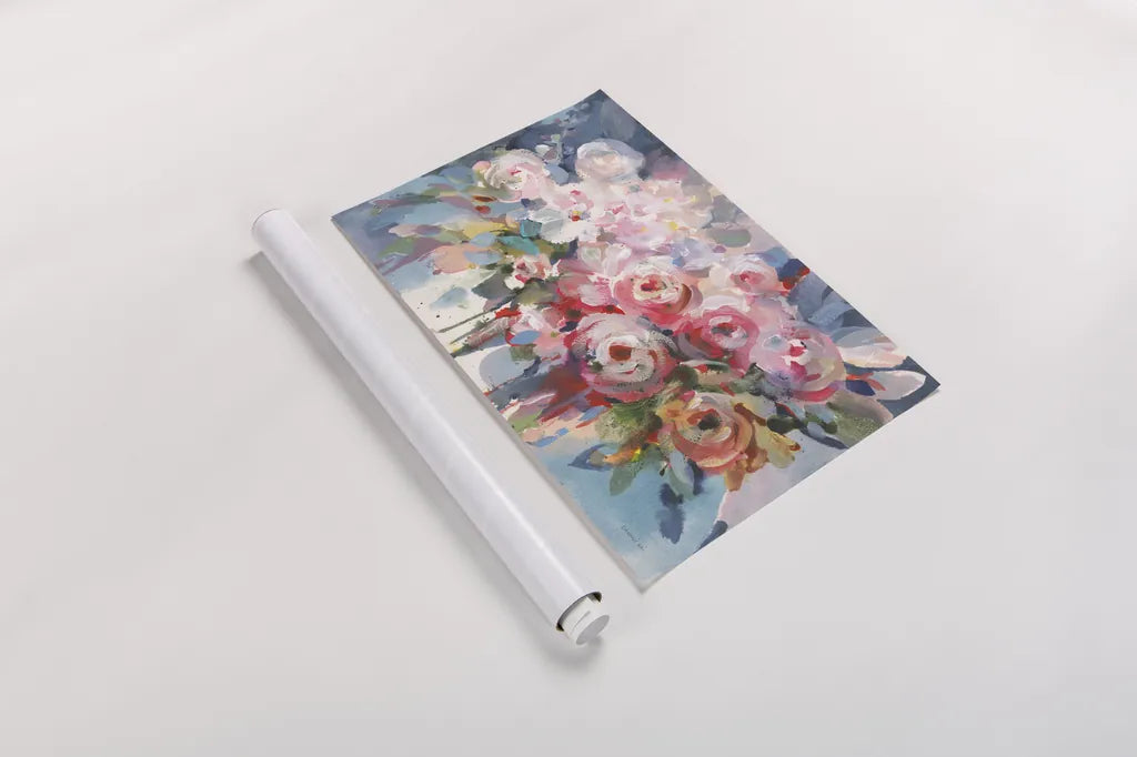 Fullness of Flowers by Danhui Nai. shown as a rolled paper print. Available as archival giclee rolled canvas, fine art paper, or poster print. SKU 69676i.