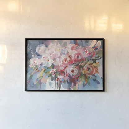 Fullness of Flowers by Danhui Nai. shown as a paper print in a black flame. Available as a archival giclee rolled canvas, fine art paper, or poster print. SKU 69676i.