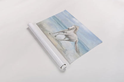 Gallop on the Beach by Danhui Nai. shown as a rolled paper print. Available as archival giclee rolled canvas, fine art paper, or poster print. SKU 82190i.