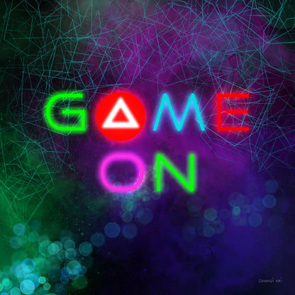 Game On I by Danhui Nai. SKU 83918a. Archival Giclee Fine art print for wall decor.