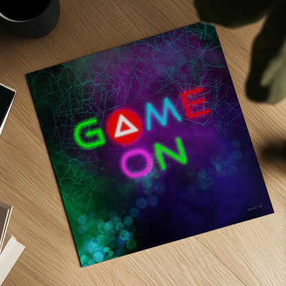 Game On I by Danhui Nai. Shown as a detailed flat fine art print, highlighting archival giclee quality. Available as an archival giclee rolled canvas, fine art paper, or poster print. SKU 83918a.