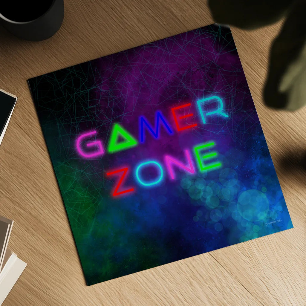 Game On II by Danhui Nai. Shown as a detailed flat fine art print, highlighting archival giclee quality. Available as an archival giclee rolled canvas, fine art paper, or poster print. SKU 83919a.