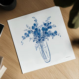 Garden Cuttings I by Danhui Nai. Shown as a detailed flat fine art print, highlighting archival giclee quality. Available as an archival giclee rolled canvas, fine art paper, or poster print. SKU 75564a.