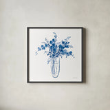Garden Cuttings I by Danhui Nai. Shown in a sleek black glass frame for a contemporary gallery look. Available as an archival giclee rolled canvas, fine art paper, or poster print. SKU 75564a.