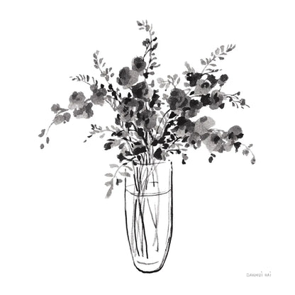 Garden Cuttings I Black by Danhui Nai. SKU 77414a. Archival Giclee Fine art print for wall decor.