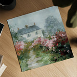 Garden View II by Danhui Nai. Shown as a detailed flat fine art print, highlighting archival giclee quality. Available as an archival giclee rolled canvas, fine art paper, or poster print. SKU 93394a.
