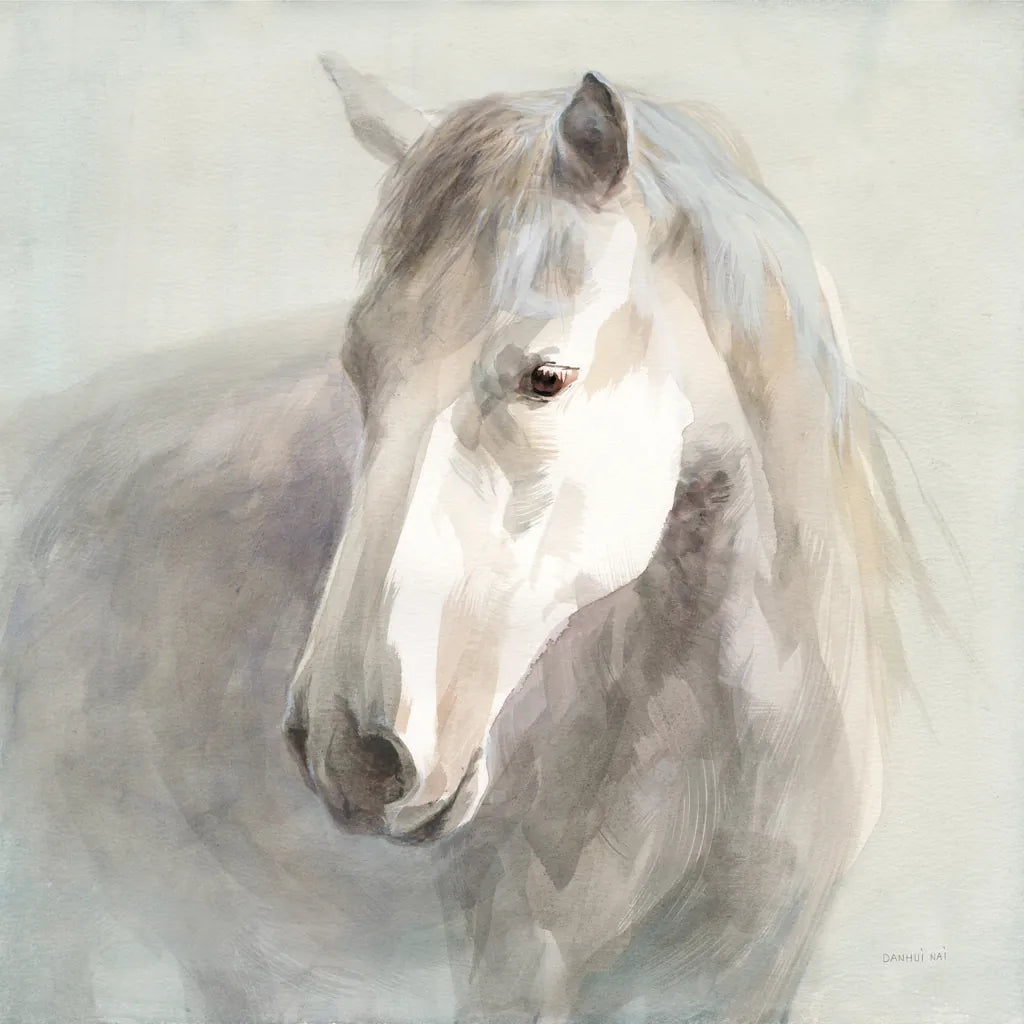 Gentle Horse by Danhui Nai. SKU 75566a. Archival Giclee Fine art print for wall decor.