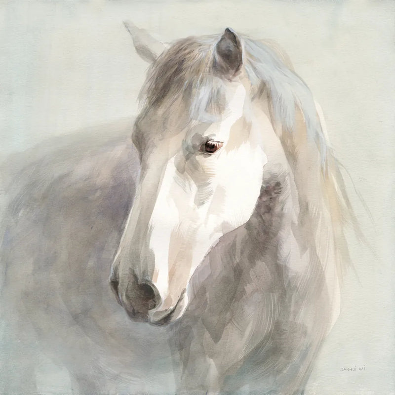 Gentle Horse by Danhui Nai. SKU 75566a. Archival Giclee Fine art print for wall decor.