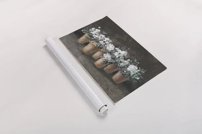 Geranium Glory I by Danhui Nai. shown as a rolled paper print. Available as archival giclee rolled canvas, fine art paper, or poster print. SKU 84144i.