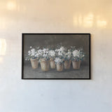 Geranium Glory I by Danhui Nai. shown as a paper print in a black flame. Available as a archival giclee rolled canvas, fine art paper, or poster print. SKU 84144i.