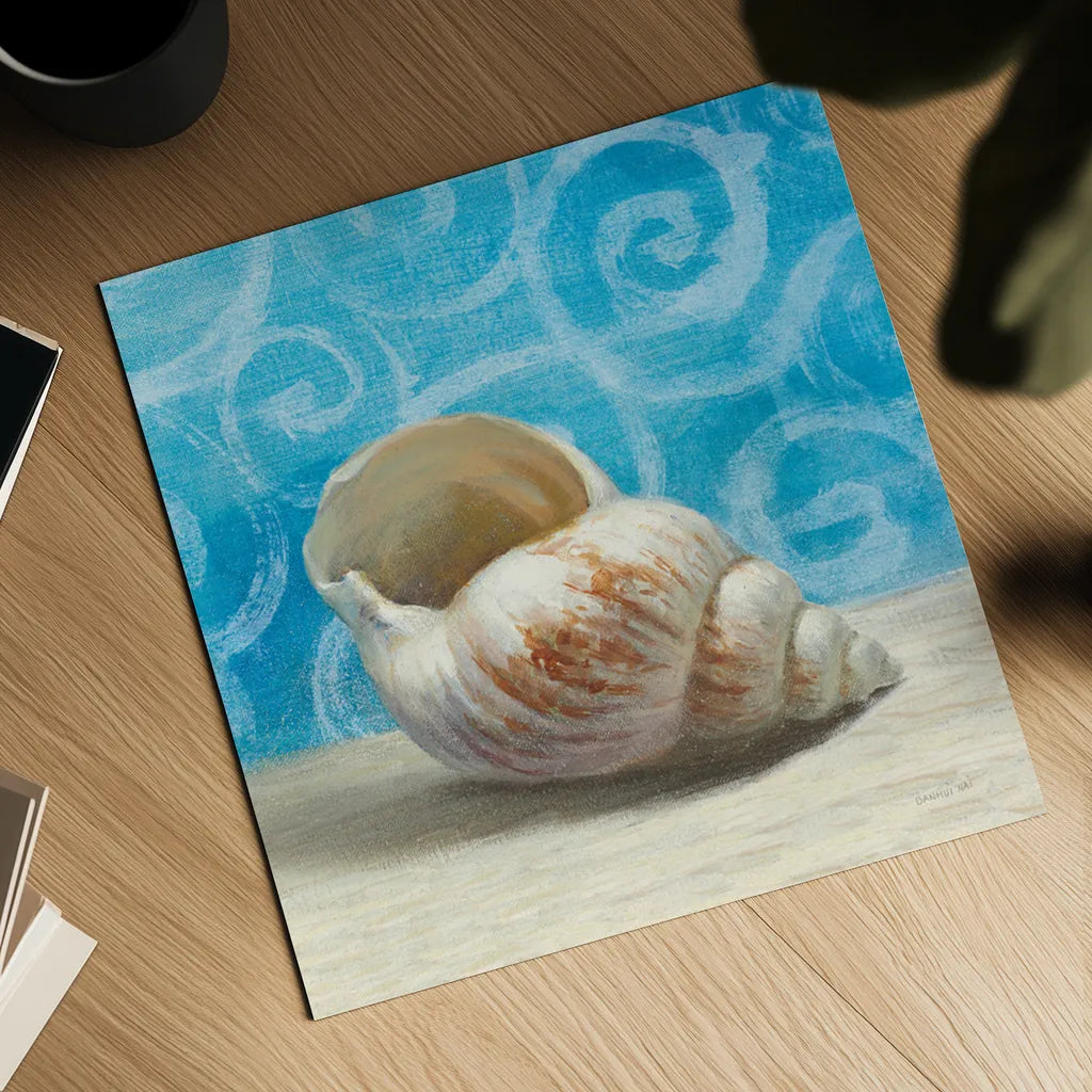 Gift from the Sea I by Danhui Nai. Shown as a detailed flat fine art print, highlighting archival giclee quality. Available as an archival giclee rolled canvas, fine art paper, or poster print. SKU 5247a.