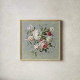 Gifts from the Garden I by Danhui Nai. Shown in a natural wood glass frame for a timeless modern aesthetic. Available as an archival giclee rolled canvas, fine art paper, or poster print. SKU 59652a.