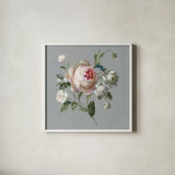 Gifts from the Garden II by Danhui Nai. Shown in a crisp white glass frame for a clean and minimalist style. Available as an archival giclee rolled canvas, fine art paper, or poster print. SKU 59653a.