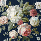 Gifts from the Garden Navy Crop by Danhui Nai. SKU 61891a. Archival Giclee Fine art print for wall decor.